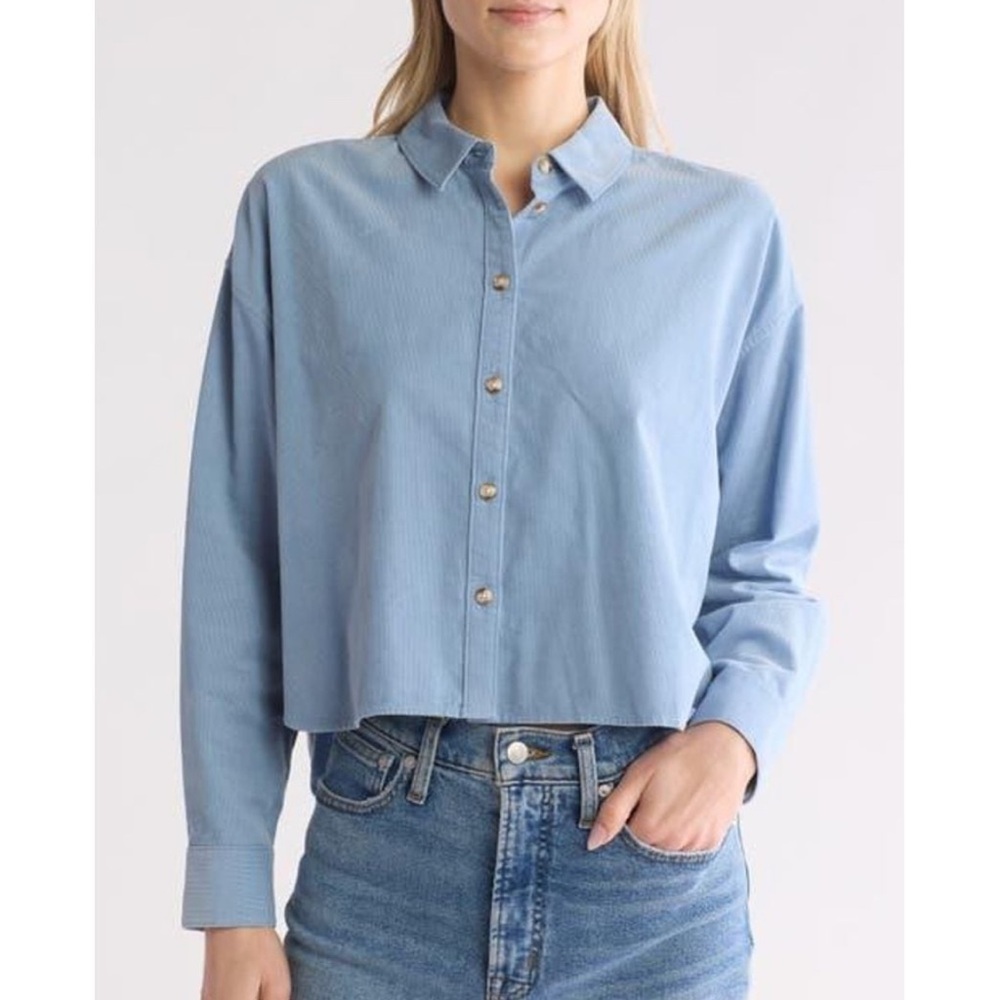 Madewell Corduroy Crop Top